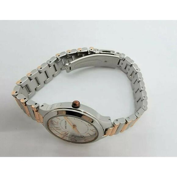 Ladies Anne Klein AK/3109 Two Tone Rose Gold Stainless Steel Analog Quartz Watch - Picture 5 of 10